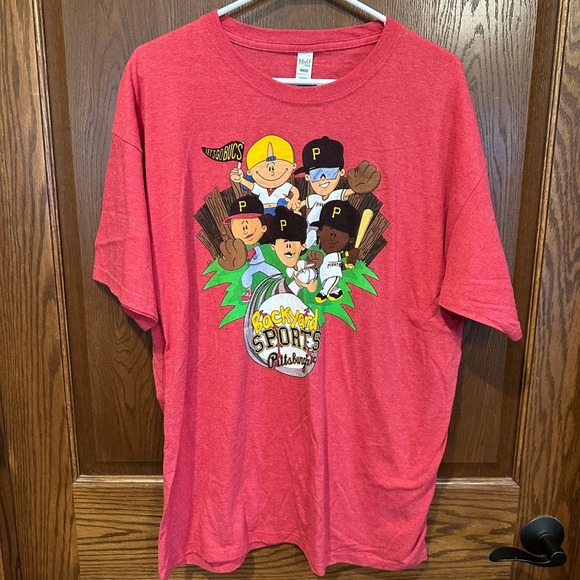 M&O Gold Other - Backyard Sports Pittsburgh Pirates Graphic T Shirt Mens XL Red
